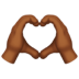 🫶🏾 heart hands: medium-dark skin tone display on Apple